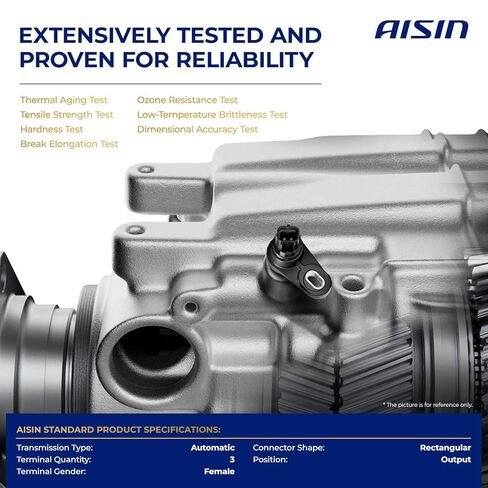 مستشعر سرعة النقل AISIN ASWAZ-00025 - متوافق مع Toyota Corolla 92-02، RAV4 01-05، Camry 92-04، Avalon 95-99، Celica 94-05، Echo 00-05، Yaris 06-15، Lexus ES300 92-03 in Saudi Arabia