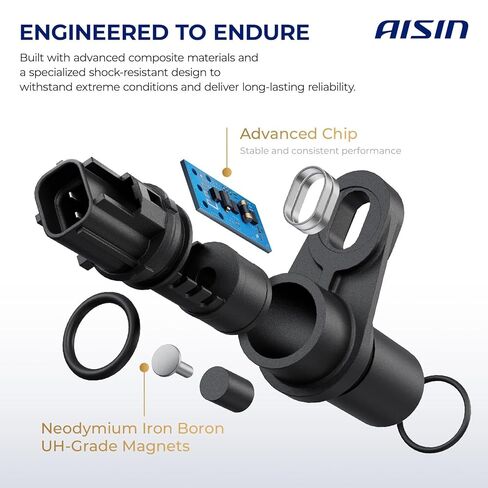 مستشعر سرعة النقل AISIN ASWAZ-00025 - متوافق مع Toyota Corolla 92-02، RAV4 01-05، Camry 92-04، Avalon 95-99، Celica 94-05، Echo 00-05، Yaris 06-15، Lexus ES300 92-03 in Saudi Arabia