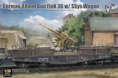 BT-044 1/35 Scale German 88mm Gun Flak 36 W/SSys Wagon Plastic Model Kit in Saudi Arabia