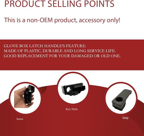 Car Glove Box Latch Handle for Toyota Sienna 2005-2010 Replace 55506-AE010-B0 55506AE010B0 Interior Glove Latch Lid Handle Compartment Lock Assy Accessories (Begie) in Saudi Arabia