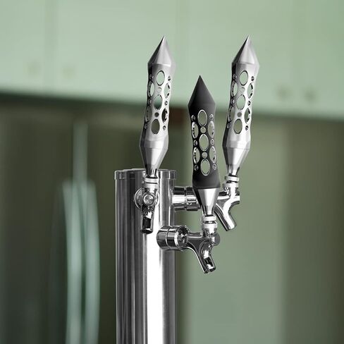 مقبض مقبض على طراز United Pacific Daytona مع محول صنبور البيرة، 3/8"-16 خيط أنثى، ألومنيوم CNC، مثالي لكهف رجلك in Saudi Arabia