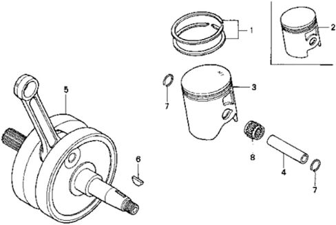 High Performance Crankshaft Assembly fits Honda CR250R (1992-2001) in Saudi Arabia