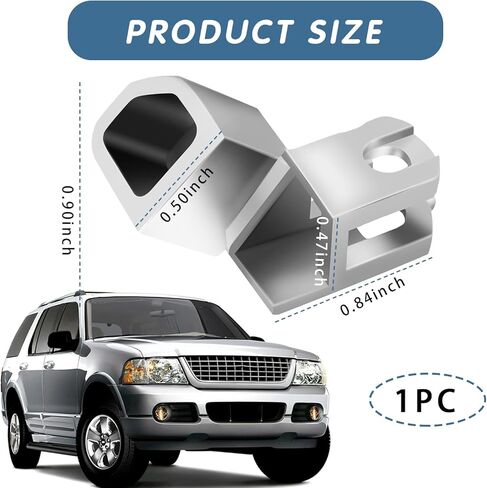 ijuicy Shift Indicator Cable Bracket, 83244 Metal Shift Indicator Bracket Compatible with Select Ford / Lincoln / Mercury Models (Silver) in Saudi Arabia