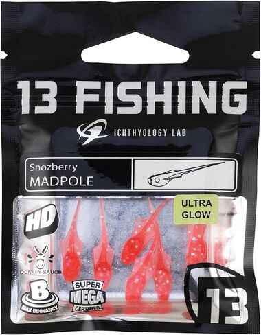 13 FISHING - Madpole - Panfish Plastics - Potentially Purple - 6 Baits Per Pack - MP-PP in Saudi Arabia