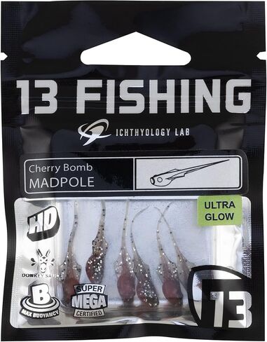 13 FISHING - Madpole - Panfish Plastics - Potentially Purple - 6 Baits Per Pack - MP-PP in Saudi Arabia