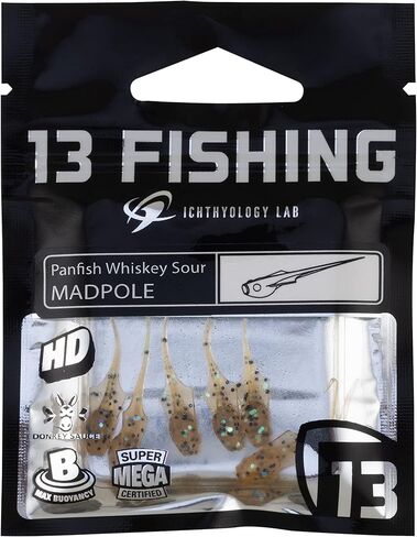 13 FISHING - Madpole - Panfish Plastics - Potentially Purple - 6 Baits Per Pack - MP-PP in Saudi Arabia
