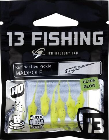 13 FISHING - Madpole - Panfish Plastics - Potentially Purple - 6 Baits Per Pack - MP-PP in Saudi Arabia