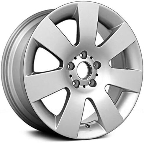 7 I-Spoke Silver Alloy Rim - 5 Lug 120mm Bolt Pattern | 18 x 8 Aluminum Wheel | Restored to OEM - Compatible with 2004-2010 BMW 5-Series in Saudi Arabia