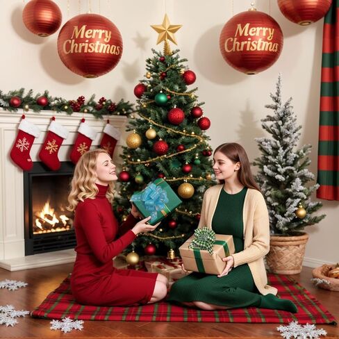 GYDbow 12pcs 5 Inch Christmas Pull Bows – Stylish Satin Ribbon Bows in Purple, Red, Blue & Green – Perfect for Gift Wrapping, Present Decor & Holiday Baskets in Kuwait