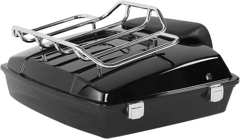 Green-L Razor Trunk with Backrest Luggage Rack Fit for Harley Touring Street Glide 1997-2013 in Saudi Arabia