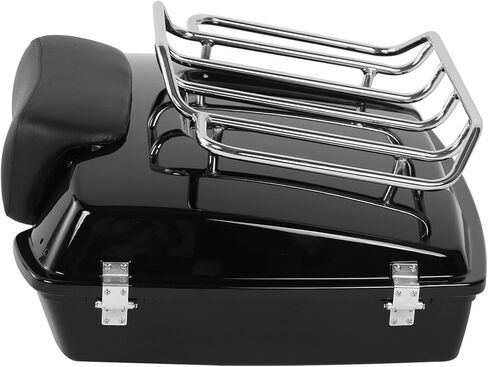 Green-L Razor Trunk with Backrest Luggage Rack Fit for Harley Touring Street Glide 1997-2013 in Saudi Arabia