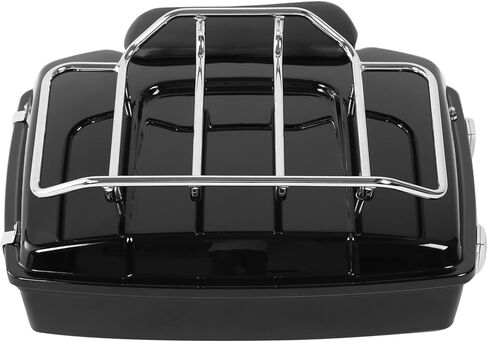 Green-L Razor Trunk with Backrest Luggage Rack Fit for Harley Touring Street Glide 1997-2013 in Saudi Arabia