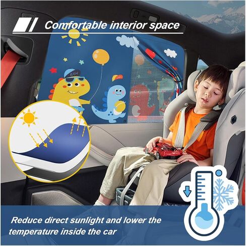 Car Window Shades, Magnetic Double Layer Window Screen for Baby Protection, UV Protection Privacy Blackout/Half Shade Car Window Covers, Auto Sun Shade Curtains Accessories (Black) in Saudi Arabia