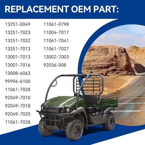 مجموعة إعادة بناء المحرك جوانات المكبس وقضيب التوصيل لـ Kawasaki Mule 600 610 SX KAF400 2005-2019 in Saudi Arabia