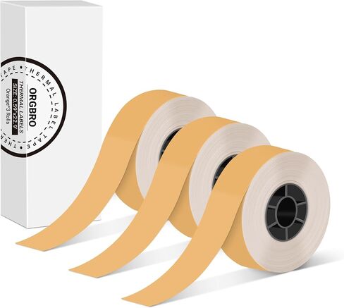 Label Maker Tape Compatible with SUPVAN E10/D30/ORGSTA S001/ORGBRO X1, Continous 0.59inx22.96ft Thermal Waterproof Self-Adhesive Label Paper, 3 Rolls (Purple) in Kuwait