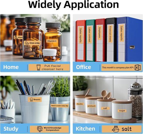 Label Maker Tape Compatible with SUPVAN E10/D30/ORGSTA S001/ORGBRO X1, Continous 0.59inx22.96ft Thermal Waterproof Self-Adhesive Label Paper, 3 Rolls (Purple) in Kuwait