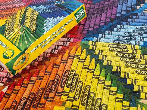 Springbok's 1000 Piece Jigsaw Puzzle Crayola Artist's Table - Made in USA in Saudi Arabia