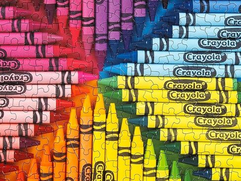 Springbok's 1000 Piece Jigsaw Puzzle Crayola Artist's Table - Made in USA in Saudi Arabia