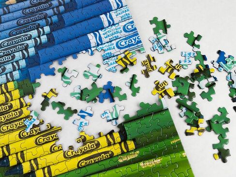 Springbok's 1000 Piece Jigsaw Puzzle Crayola Artist's Table - Made in USA in Saudi Arabia