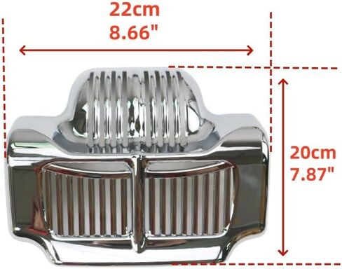 غطاء مبرد زيت الدراجة النارية لـ Harley Touring Street Electra Glide Road King FLHX FLTR FLHT 2011-2016 (كروم) in Kuwait