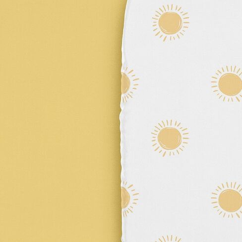Sweet Jojo Designs White and Sage Boho Sun Boy or Girl Fitted Crib Sheet Baby or Toddler Bed Nursery - Green Bohemian Celestial Sky Desert Sunshine Outdoors Nature Gender Neutral in Saudi Arabia