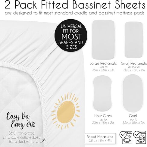 Sweet Jojo Designs White and Sage Boho Sun Boy or Girl Fitted Crib Sheet Baby or Toddler Bed Nursery - Green Bohemian Celestial Sky Desert Sunshine Outdoors Nature Gender Neutral in Saudi Arabia