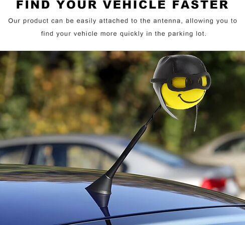 قطعتان من غطاء هوائي السيارة، كرة هوائي طيار مضحكة لسقف السيارة، زخرفة خارجية لطيفة على شكل كرة إسفنجية من مادة EVA لمعظم هوائيات المركبات، ملحقات السيارات العالمية in Kuwait