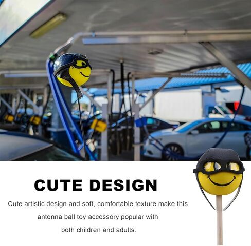 قطعتان من غطاء هوائي السيارة، كرة هوائي طيار مضحكة لسقف السيارة، زخرفة خارجية لطيفة على شكل كرة إسفنجية من مادة EVA لمعظم هوائيات المركبات، ملحقات السيارات العالمية in Kuwait