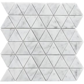 Burgos White Marble Mosaic Floor and Wall Tile (Pack of 11) in Saudi Arabia