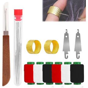 37PC Complete Sewing Kit - Big Eye Steel Sewing Needles Kit Stainless Steel Sewing Needle Kit Hosenwelt Sewing Kit Stainless Steel HandSewing Needles Premium Portable Sewing Supplies Set in Kuwait