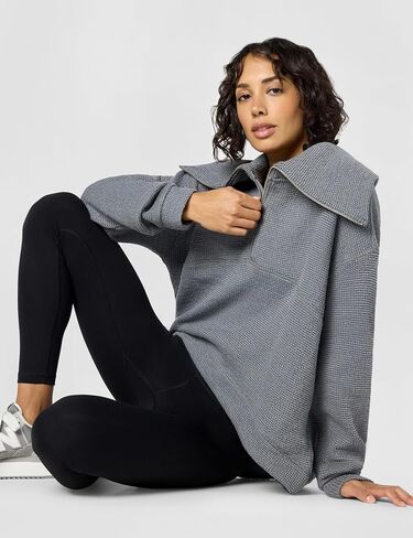 Sweaty Betty Women's Restful Boucle Half Zip Sweatshirt in Saudi Arabia