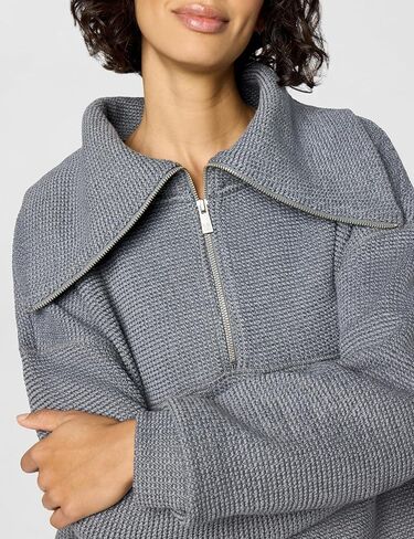 Sweaty Betty Women's Restful Boucle Half Zip Sweatshirt in Saudi Arabia