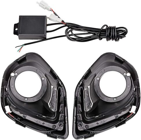 مجموعة غطاء مصباح الضباب الخفيف للقيادة النهارية والجري من Astra Depot 2X LED DRL متوافق مع Mitsubishi ASX Outlander Sport 2013-2015 in Saudi Arabia