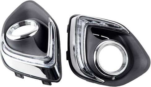 مجموعة غطاء مصباح الضباب الخفيف للقيادة النهارية والجري من Astra Depot 2X LED DRL متوافق مع Mitsubishi ASX Outlander Sport 2013-2015 in Saudi Arabia