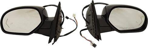 مرآة Garage-Pro متوافقة مع 2007-2014 شيفروليه تاهو، سوبربان 1500، 2007-2013 2500، 2007-2014 جي إم سي يوكون غير قابلة للسحب، الطاقة، قابلة للطي، ساخنة، أسود، مع إشارة زجاجية، ذاكرة، ضوء البركة، in Kuwait