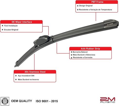 قطع غيار شفرات المساحات الأمامية لذاكرة الوصول العشوائي PROMASTER 1500 2500 3500 2014-2025 زوج 26 "22" جودة ممتازة لجميع المواسم OE 2M بلاستيك in Saudi Arabia