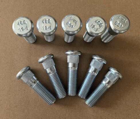 10pcs Wheel Studs M12x1.5 Lug Stud 610-468 12.8mm Knurl Replacement for 2006-2022 Ford Focus Fusion Fiesta Escape Ranger MKC MKZ, Mazda 2 3 5 6 CX-3 CX-5 CX-7 CX-9 MX-5 MX-6 in Saudi Arabia