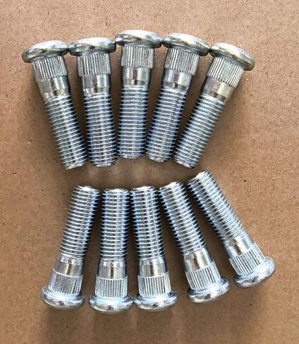 10pcs Wheel Studs M12x1.5 Lug Stud 610-468 12.8mm Knurl Replacement for 2006-2022 Ford Focus Fusion Fiesta Escape Ranger MKC MKZ, Mazda 2 3 5 6 CX-3 CX-5 CX-7 CX-9 MX-5 MX-6 in Saudi Arabia