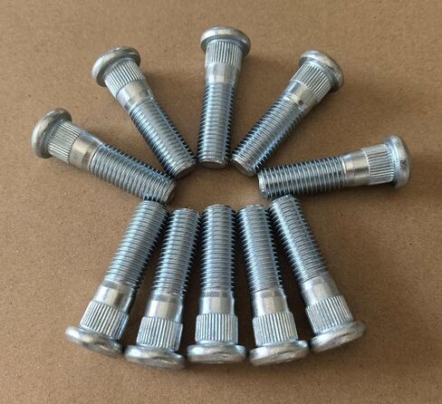 10pcs Wheel Studs M12x1.5 Lug Stud 610-468 12.8mm Knurl Replacement for 2006-2022 Ford Focus Fusion Fiesta Escape Ranger MKC MKZ, Mazda 2 3 5 6 CX-3 CX-5 CX-7 CX-9 MX-5 MX-6 in Saudi Arabia