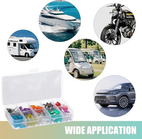 120 PCS Mini Fuse Kit, Car Fuses Assortment Automotive Kit, Mini Blade Fuses with Puller (2A/3A/5A/7.5A/10A/15A/20A/25A/30A/35A), Universal for Most Cars (Multicolored) in Saudi Arabia
