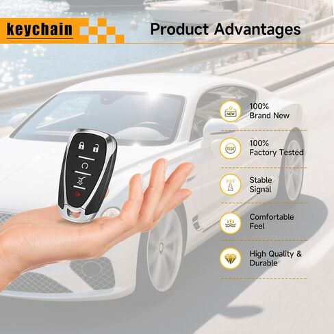 Smart Key Fob Replacement Fits for Chevy Traverse 2018 2019 2020 Blazer 2019 2020 Proximity Car Keyless Entry Remote Control Remote HYQ4EA 433Mhz 13529636 13519188 13584514 in Saudi Arabia