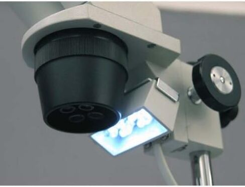 AmScope SE305R-PZ-E Digital Forward-Mounted Binocular Stereo Microscope, WF10x and WF20x Eyepieces, 10X/20X/30X/60X Magnification, 1X and 3X Objectives, Upper and Lower Halogen Lighting, Reversible Black/White Stage Plate, Pillar Stand, 120V, Includes 0.3 in Kuwait