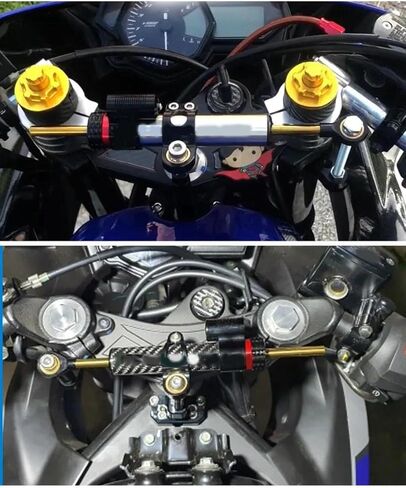 Damper Bracket Kit for Yamaha YZF-R3 YZF R25 R3 YZF R3 MT-03 MT-25 2013 2014 Motorcycle Steering Shock Mount Accessories Anti-Shake Device(Bracket1) in Saudi Arabia