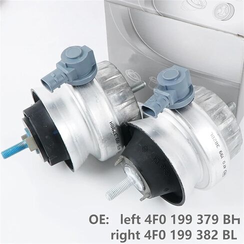 4F0199379BH 4F0 199 382BL 2 قطعة مع دعامة محرك الحث مطاط تخميد متوافق مع المقعد، متوافق مع A6 C6 2.7 2.8 3.0 3.2 V6 in Kuwait