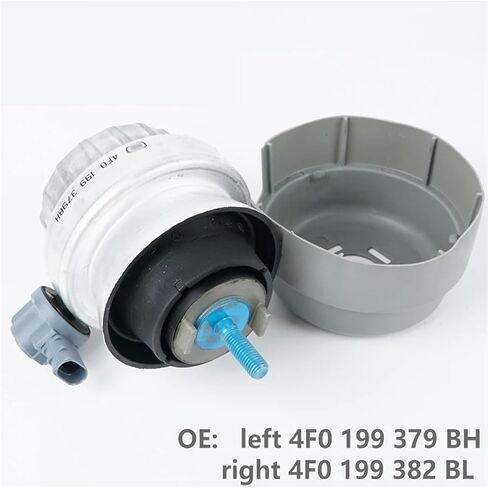 4F0199379BH 4F0 199 382BL 2 قطعة مع دعامة محرك الحث مطاط تخميد متوافق مع المقعد، متوافق مع A6 C6 2.7 2.8 3.0 3.2 V6 in Kuwait