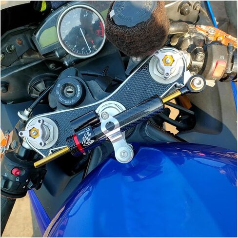 مجموعة دعم دعامة تثبيت خطية لتوجيه الدراجة النارية الجديدة متوافقة مع YZF R1 2002-2017 YZFR6 2006-2016 (أسود) in Kuwait