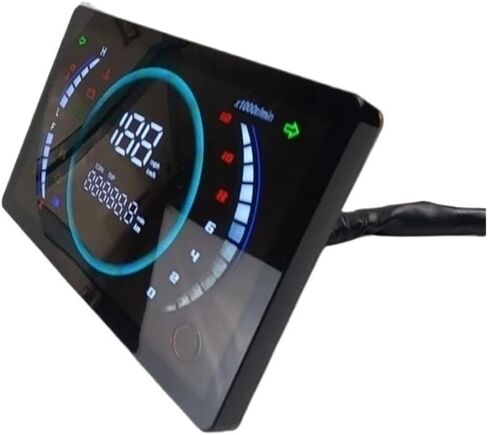 Motorcycle Speedometer Universal Digital Meter Tachometer Motorcycle Tachometer RPM Tachometer Odometer Instrument Panel Dual in Kuwait