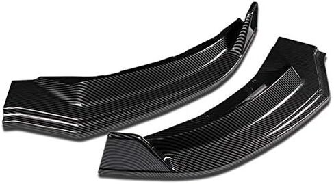 EPARTS 3 Pieces Style Carbon Fiber Look Front Bumper Lip Spoiler Splitter Side Body Kit Trim Protection Compatible with 2017-2023 Tesla Model 3 in Saudi Arabia