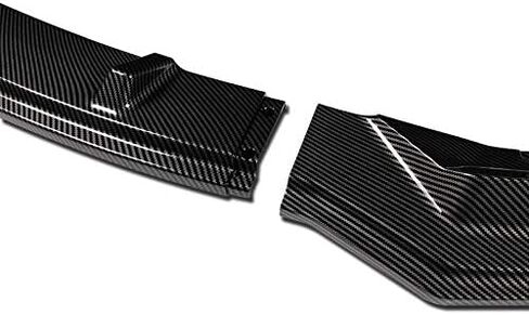 EPARTS 3 Pieces Style Carbon Fiber Look Front Bumper Lip Spoiler Splitter Side Body Kit Trim Protection Compatible with 2017-2023 Tesla Model 3 in Saudi Arabia