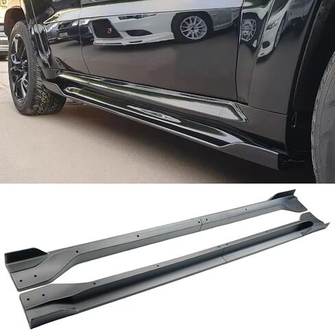Body Kits for Jeep Grand Cherokee SRT/Trackhawk 2017-2021 V4 Style Front Bumper Lip Splitter + Side Skirt Extension Lip Panels Splitte (Glossy Black) in Saudi Arabia